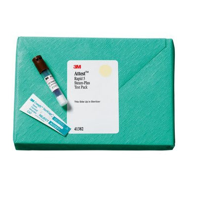 3M41382 Attest Rapid 5 Steam-Plus Test Pack, Disposable, 16 Controls, 16PK/BX