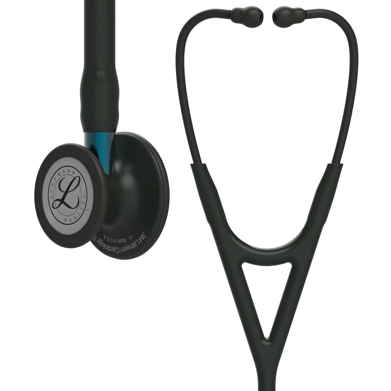 3M6201 Littmann Cardiology IV Stethoscope, Black Blue, 27", 1/EA