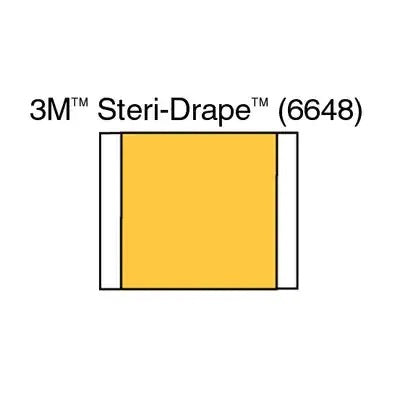 3M6648 3M Ioban 2 Antimicrobial Incise Drape, 26" x 24", 10EA/BX