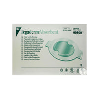 3M90805 Tegaderm Acrylic Dressing, Clear, 5EA/BX