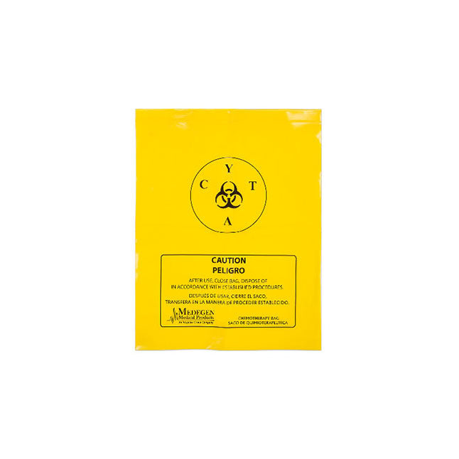 47-CBS1 Chemotherapy Specimen Transport Bag, Yellow/Black 100EA/CA
