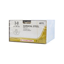 497G Non Absorbable Suture, Steel, Size 3-0, 36mm 12EA/BX