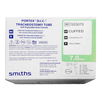 503070 Portex D.I.C Tracheostomy Tube, Cuffed, Regular, 7mm, Green 1/EA