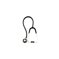 5079-135 Double-Head Professional Stethoscope, Adult, 28", Black, 1/EA