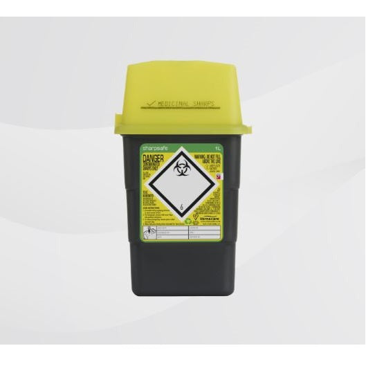 51602430 Sharpsafe Sharps Container, 1L, 100EA/CA