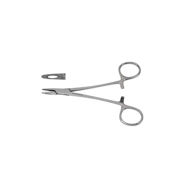 524-121 Halsey Needle Holder, with Tungsten Carbide Jaw, 5", 1/EA