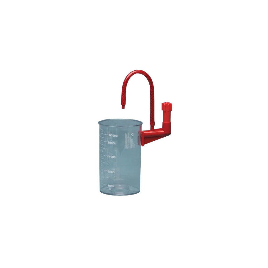 65652-555 Suction Canister, with D.I.S.S, Reusable, 7.25" Arm, 1000cc, 1/EA