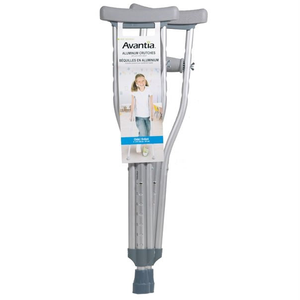 727-790 Avantia Aluminum Crutches, Youth, 52"-62", 1PR/BX