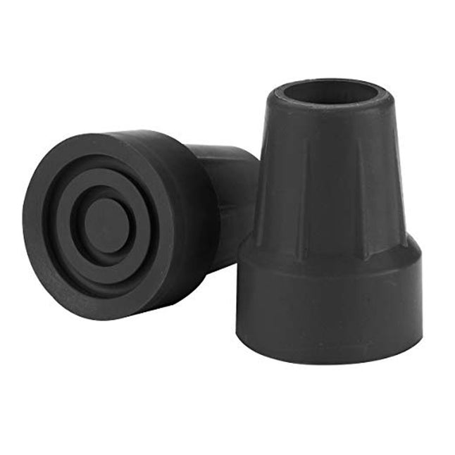 735-105 Cane Tip, with Metal Insert, Size 16, Black, 6EA/BX