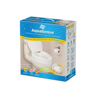770-629 AquaSense Elongated Raised Toilet Seat, with Lid, 4" 1/EA