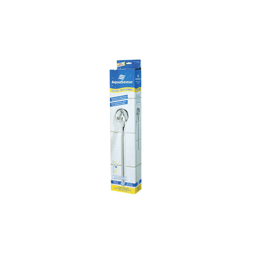785-104 AquaSense Grab Bar, Knurled Grip, Chrome Finish, 18", 1/EA