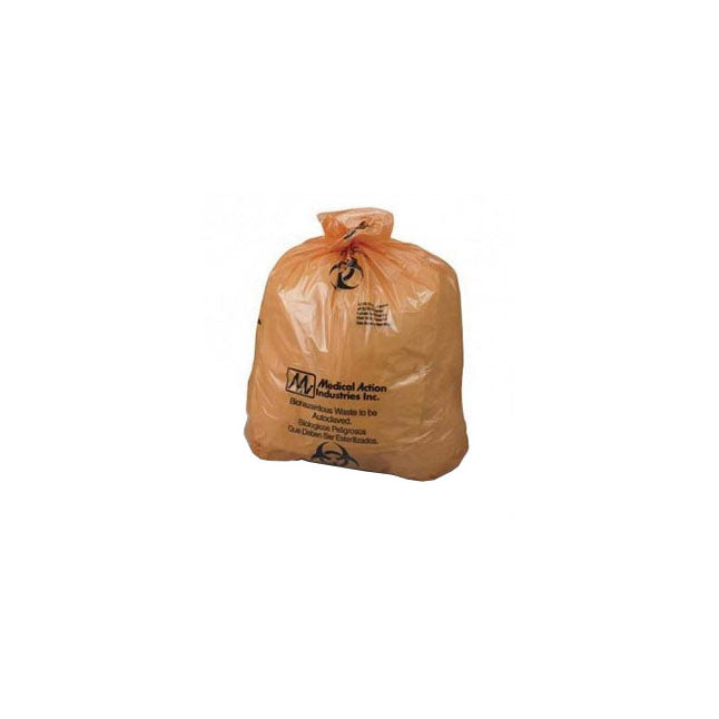 8-150 Biohazard Waste Bag, Clear, With Liner 100EA/CA