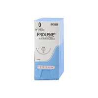 8454H Prolene Non Absorbable Suture, Polypropylene, Size 0, Length 30", CTX Taperpoint Needle, Blue, 36EA/BX