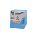 8696G Prolene Non Absorbable Suture, Polypropylene, Size 7-0, L18", P-1 Prime Reverse Cutting Needle, 12EA/BX