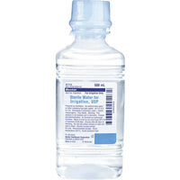 BAXJF7113 Sterile Water For Irrigation, Plastic Pour Bottle, 500mL, 18EA/CA
