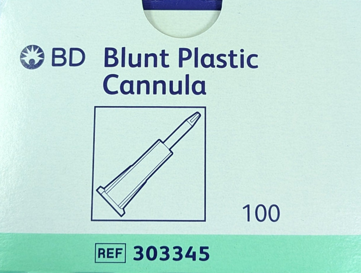 BD303345 Blunt Cannula, 17GA, Clear, 100EA/BX