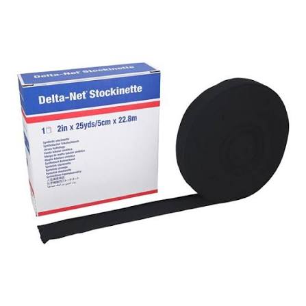 BSN7272301 Delta-Net Stockinette 2" x 25yrds (5cm x 22.8m) Black 2/CA