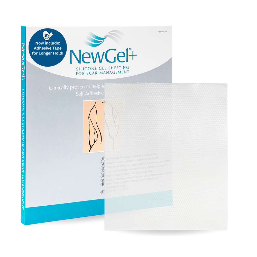 NG-301 NEWGEL+ SILICONE SHEET FOR SCARS 5" x 6"- CLEAR
