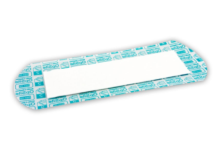 SN66000714 OPSITE Post-Op Transparent Waterproof Dressing, with Absorbent Pad, 25cm x 10cm, 20EA/BX