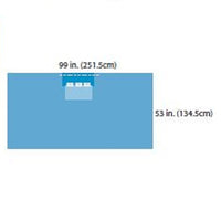 A29352 Top Drape, Sterile, 99" x 53", 14EA/CA