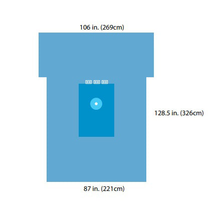 A29405 Extremity Drape, Sterile, 128.5" x 106", 6EA/BX