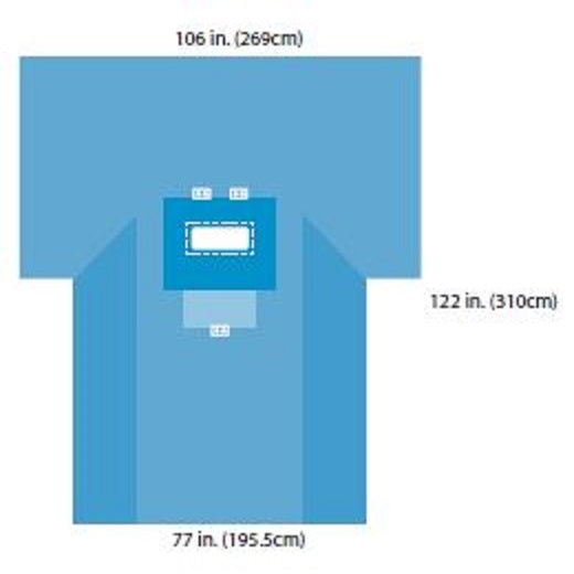 A29421 Transverse Laparotomy Drape, 14" x 4", 12EA/CA