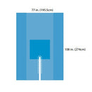 A29436 Split Drape, Sterile, 77"x108", 2.5" x 37" Split, 10EA/CA