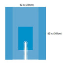 A29445 Split Sheet Drape, 92" x 120", 8EA/CA