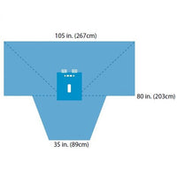 A29450 Lithotomy Drape, 105" x 80", 10EA/CA