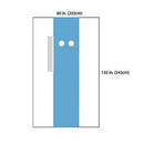 A29525 Femoral Angiography Drape with Single Pouch, 80" x 135", 10EA/CA