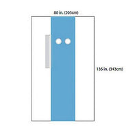 A29525 Femoral Angiography Drape with Single Pouch, 80" x 135", 10EA/CA
