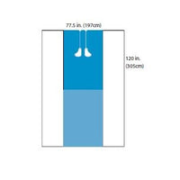 A29527 Full Body Central Line Drape, 80" x 120", 14EA/CA