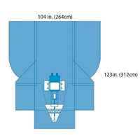 A29575 Robotic Drape, 104" x 123", 10EA/BX