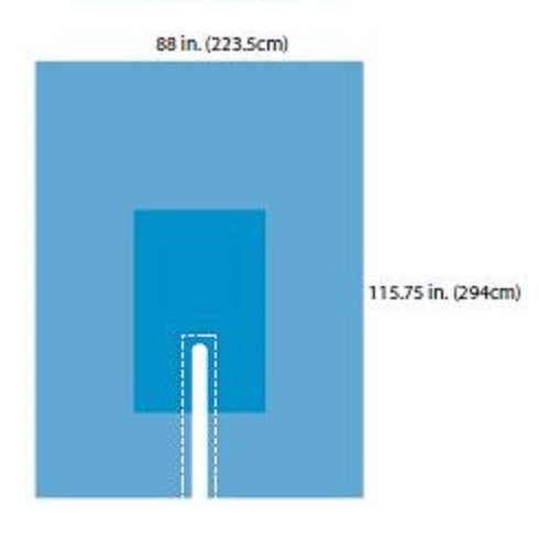 A59438 HD Split Drape, 4" x 40", 10EA/CA
