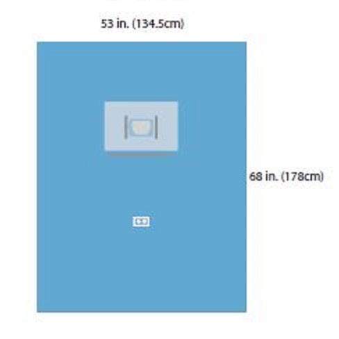 A7444 Ophthalmic Drape, 10EA/CA