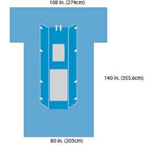 A9162 Cardinal Health Cardiovascular Incise Drape, 7EA/BX
