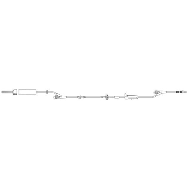 AL2420-0007 Infusion Set, Standardbore Tubing, 25mL Priming Volume, 117", 20EA/CA