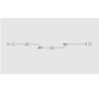 AL37262E SmartSite Extension Set, 2 Pinch Clamps, 2 SmartSite Needle-Free Valves 7", 32" from Fixed Male Luer Lock, 100EA/CA