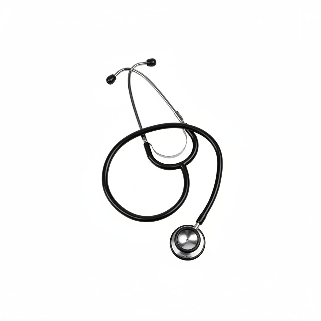 ALM10-1700 Stethoscope, Dual Head, Black, 1/EA
