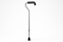 Aluminum Cane Offset Handle Silver