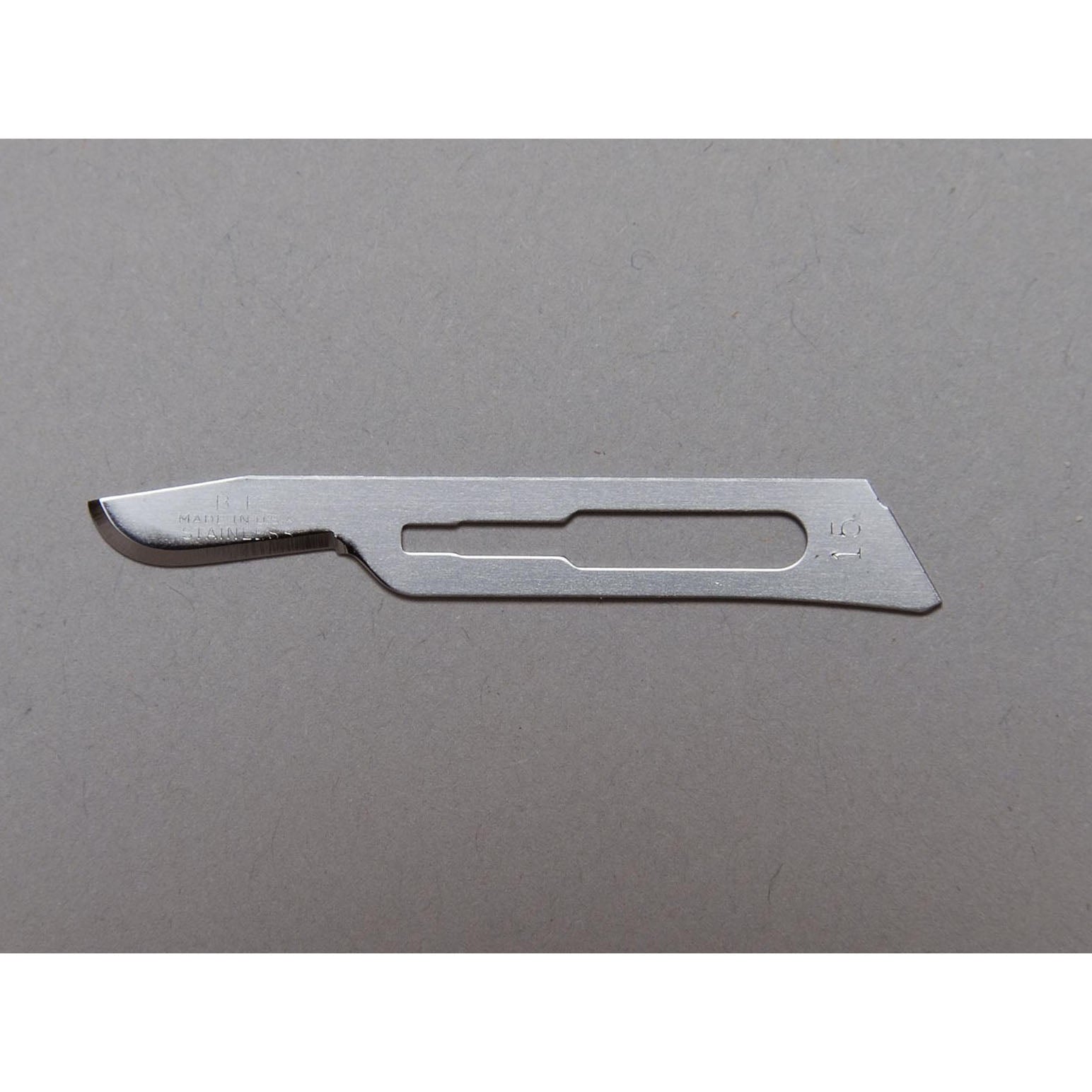 AS371215 Bard-Parker Surgical Blade, Stainless steel, Sterile, Size 15, 50EA/BX