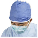 AT76835 Cardinal Health Level 3 Surgical Mask with Adhesive Anti-Fog Strip, Ties, Mediterranean Blue 50EA/BX