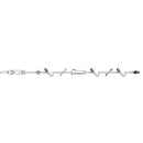 BAX2C8546 CONTINU-FLO Solution Set, Non-Vented, 3 CLEARLINK Luer Activated Valves, 60 drops/mL, 105", 48EA/CA