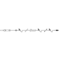 BAX2C8546 CONTINU-FLO Solution Set, Non-Vented, 3 CLEARLINK Luer Activated Valves, 60 drops/mL, 105", 48EA/CA