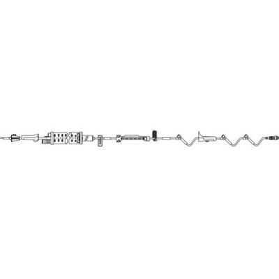 BB363032 Infusomat Space IV Pump Set, With Four SAFELINE Valve, 20mL, L119", 20EA/CA