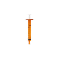 BD305210 Oral Syringe, Tip Cap, Amber, 3mL, 100EA/PK