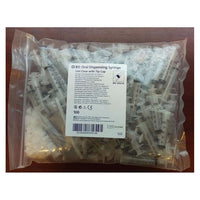 BD305218 Clear Oral Syringe, Tip Cap, 5mL 100EA/BX