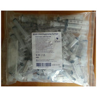 BD305219 Oral Syringe, Tip Cap, Clear, 10mL, 100EA/BX