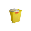BD305604 Chemotherapy Sharps Collector, Slide Top with Gasket, 9GL, Natural Top, Yellow Base 8EA/CA