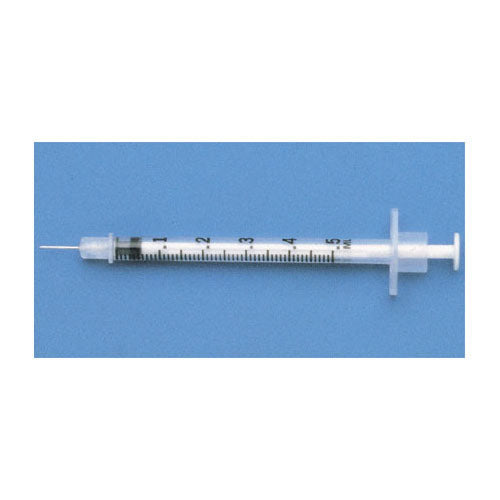 BD305620 Tuberculin Syringe with PrecisionGlide Permanently Attached Needle, 27GA x 0.5" 100EA/BX